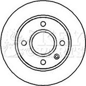 Key Parts KBD4025 - Bremžu diski autospares.lv