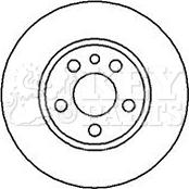 Key Parts KBD4079 - Brake Disc www.autospares.lv