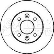 Key Parts KBD4841 - Bremžu diski autospares.lv