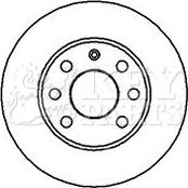 Key Parts KBD4857 - Bremžu diski autospares.lv