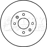 Key Parts KBD4818 - Bremžu diski www.autospares.lv