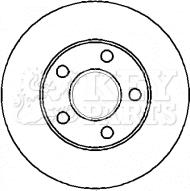 Key Parts KBD4316 - Тормозной диск www.autospares.lv