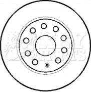 Key Parts KBD4384 - Bremžu diski autospares.lv