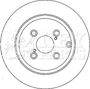 Key Parts KBD4380 - Bremžu diski autospares.lv