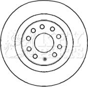 Key Parts KBD4383 - Bremžu diski www.autospares.lv