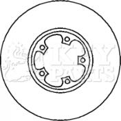 Key Parts KBD4241 - Bremžu diski autospares.lv