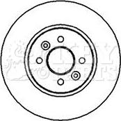 Key Parts KBD4219 - Bremžu diski autospares.lv