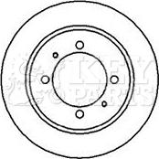 Key Parts KBD4215 - Bremžu diski autospares.lv