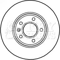 Key Parts KBD4797 - Bremžu diski www.autospares.lv