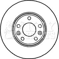 Key Parts KBD4780 - Bremžu diski www.autospares.lv