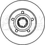 Key Parts KBD5937S - Bremžu diski www.autospares.lv