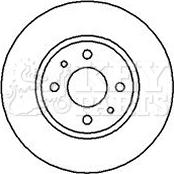 Key Parts KBD5086 - Bremžu diski autospares.lv