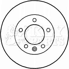 Key Parts KBD5164 - Bremžu diski autospares.lv