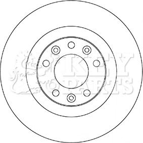 Key Parts KBD5356 - Bremžu diski www.autospares.lv