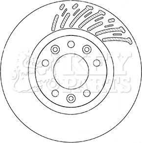 Key Parts KBD5360 - Bremžu diski autospares.lv