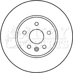 Key Parts KBD5314 - Bremžu diski autospares.lv