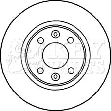 Key Parts KBD5328 - Bremžu diski www.autospares.lv