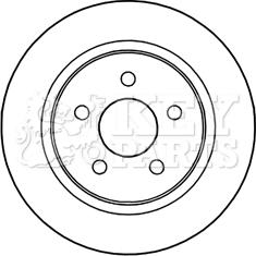 Key Parts KBD5210 - Bremžu diski autospares.lv