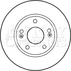 Key Parts KBD5270 - Bremžu diski autospares.lv