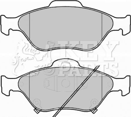 Key Parts KBP1999 - Bremžu uzliku kompl., Disku bremzes autospares.lv