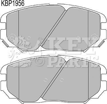 Key Parts KBP1956 - Bremžu uzliku kompl., Disku bremzes autospares.lv