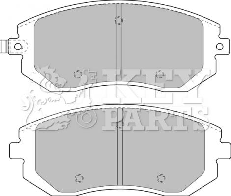 Key Parts KBP1905 - Bremžu uzliku kompl., Disku bremzes www.autospares.lv