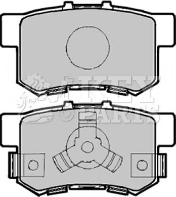 Key Parts KBP1985 - Тормозные колодки, дисковые, комплект www.autospares.lv