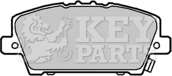 Key Parts KBP1986 - Тормозные колодки, дисковые, комплект www.autospares.lv