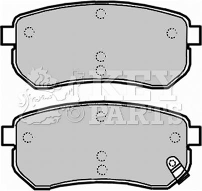 Key Parts KBP1932 - Brake Pad Set, disc brake www.autospares.lv