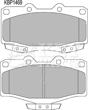 Key Parts KBP1469 - Brake Pad Set, disc brake www.autospares.lv