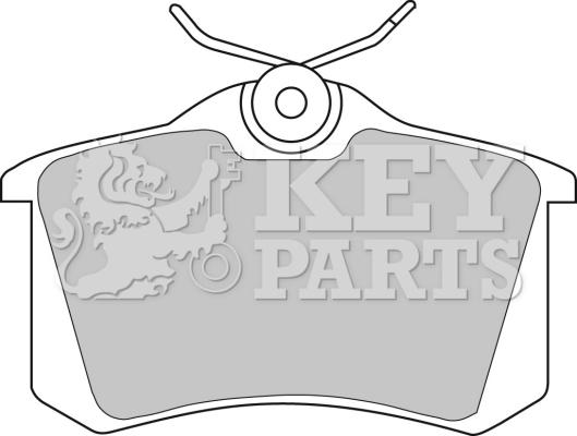 Key Parts KBP1542 - Bremžu uzliku kompl., Disku bremzes www.autospares.lv