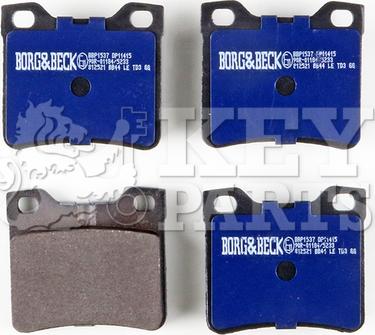 Key Parts KBP1537 - Bremžu uzliku kompl., Disku bremzes www.autospares.lv