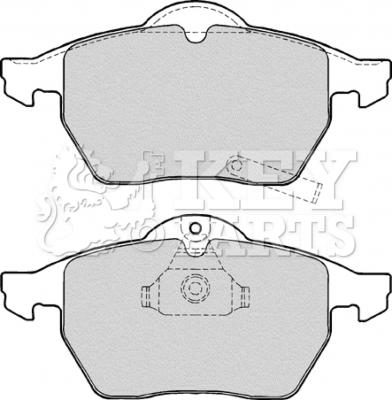 Key Parts KBP1643 - Brake Pad Set, disc brake www.autospares.lv