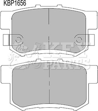 Key Parts KBP1656 - Bremžu uzliku kompl., Disku bremzes autospares.lv