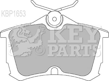 Key Parts KBP1653 - Brake Pad Set, disc brake www.autospares.lv