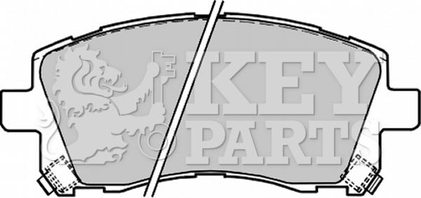 Key Parts KBP1680 - Brake Pad Set, disc brake www.autospares.lv