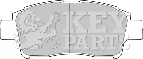 Key Parts KBP1681 - Тормозные колодки, дисковые, комплект www.autospares.lv