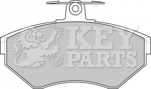 Key Parts KBP1620 - Bremžu uzliku kompl., Disku bremzes autospares.lv