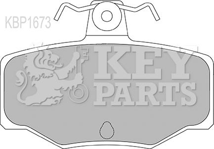 Key Parts KBP1673 - Bremžu uzliku kompl., Disku bremzes www.autospares.lv