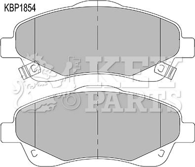 Key Parts KBP1854 - Bremžu uzliku kompl., Disku bremzes autospares.lv