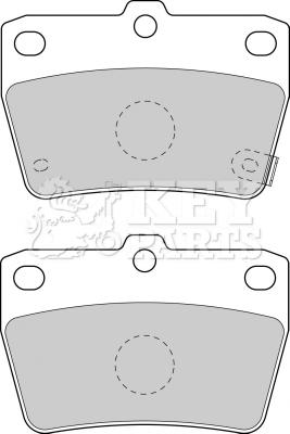 Key Parts KBP1804 - Bremžu uzliku kompl., Disku bremzes autospares.lv