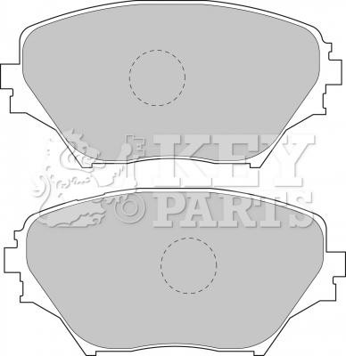 Key Parts KBP1803 - Brake Pad Set, disc brake www.autospares.lv