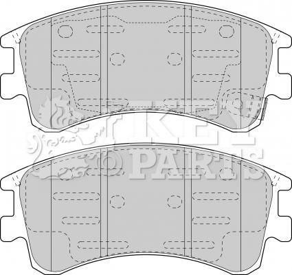 Key Parts KBP1815 - Bremžu uzliku kompl., Disku bremzes www.autospares.lv