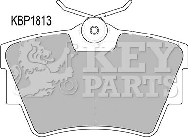 Key Parts KBP1813 - Bremžu uzliku kompl., Disku bremzes autospares.lv