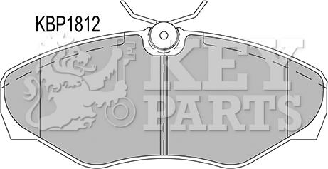 Key Parts KBP1812 - Bremžu uzliku kompl., Disku bremzes autospares.lv