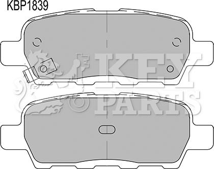 Key Parts KBP1839 - Bremžu uzliku kompl., Disku bremzes autospares.lv