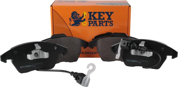 Key Parts KBP1876 - Тормозные колодки, дисковые, комплект www.autospares.lv