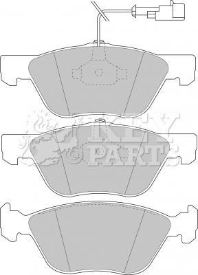 Key Parts KBP1396 - Bremžu uzliku kompl., Disku bremzes www.autospares.lv