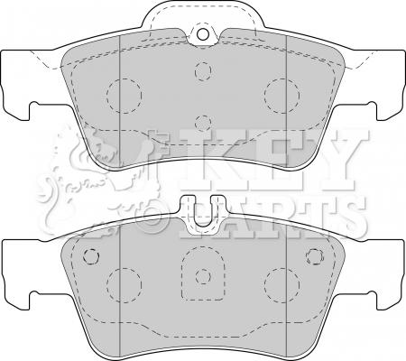 Key Parts KBP1798 - Bremžu uzliku kompl., Disku bremzes autospares.lv