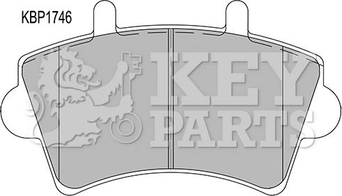 Key Parts KBP1746 - Bremžu uzliku kompl., Disku bremzes autospares.lv